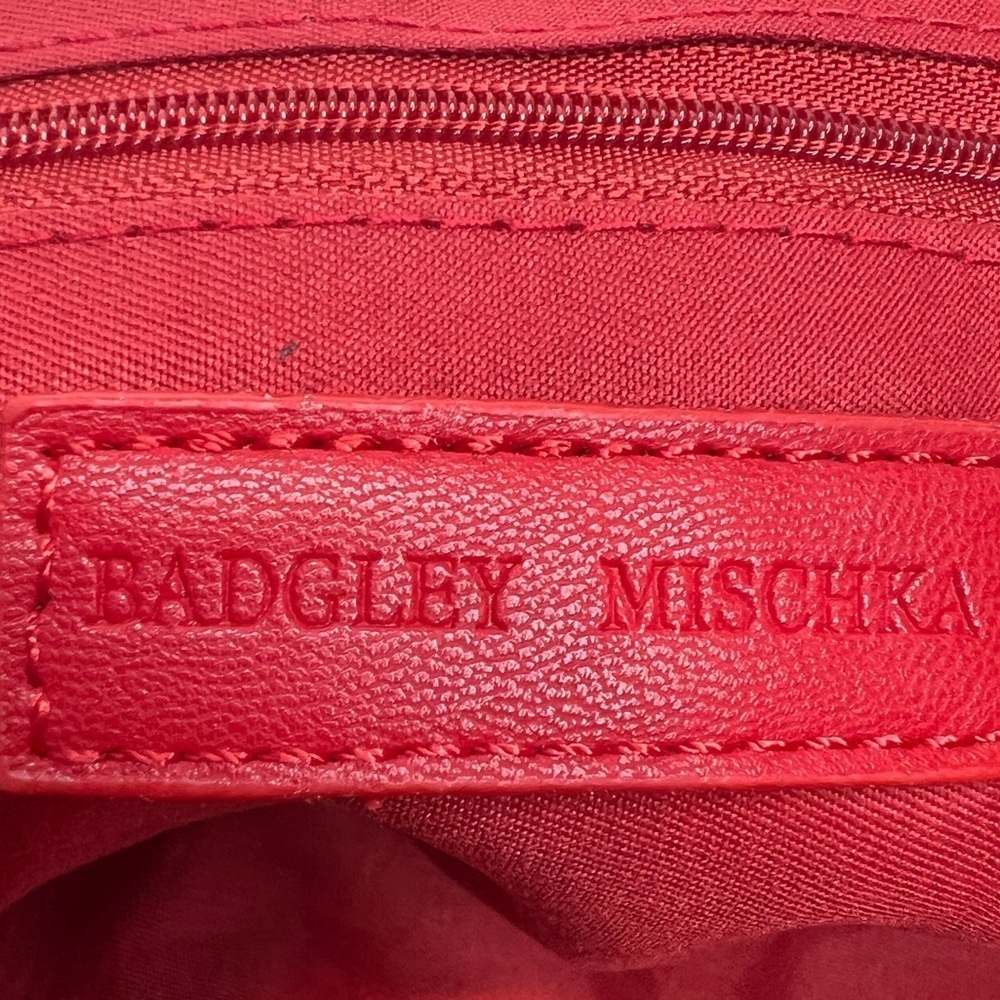 BADGLEY MISCHKA LOGO CROSSBODY BAG RED NEW WITH TAGS - Picture 10 of 14